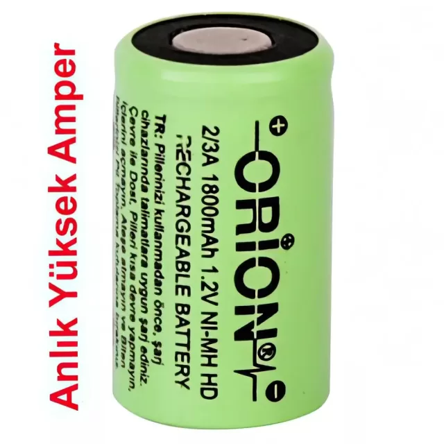 Orion NiMH 2/3A 1800mAh Pil