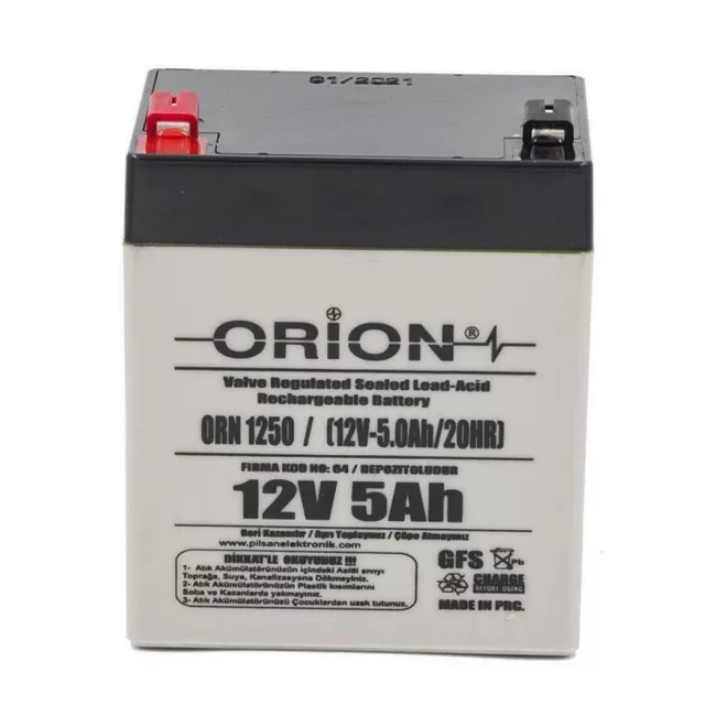 Orion 12V 5Ah AGM Akü