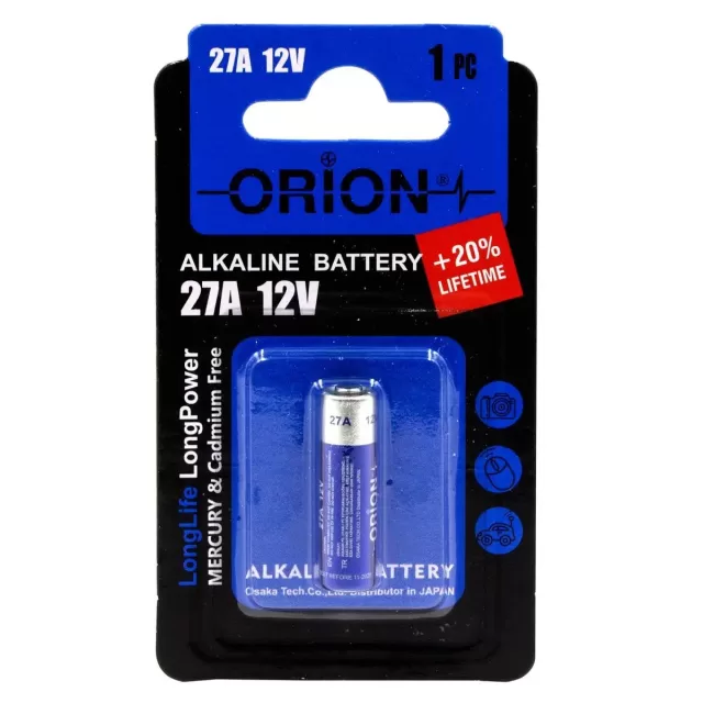 Orion Alkalin 27A 25mAh Pil