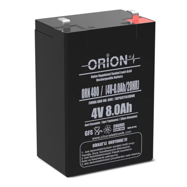 Orion 4V 8Ah AGM Akü