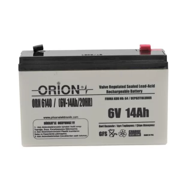 Orion 6V 14Ah AGM Akü