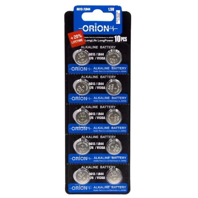 Orion Alkalin AG13 ( L1154 LR44 ) 145mAh Düğme Pil