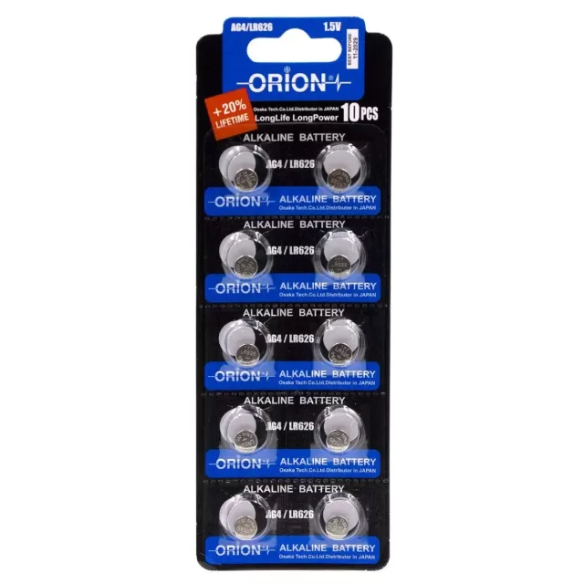 Orion Alkalin AG4 ( L626 LR66 ) Düğme Pil