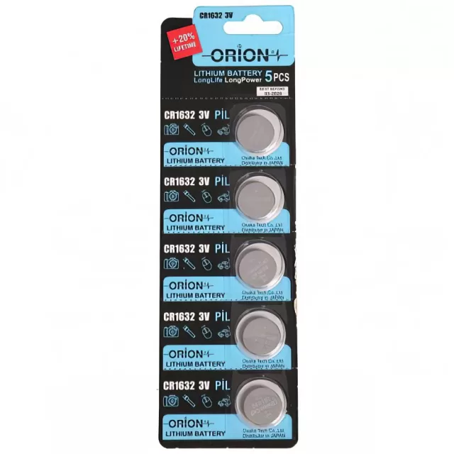Orion Lityum CR1632 120mAh Düğme Pil