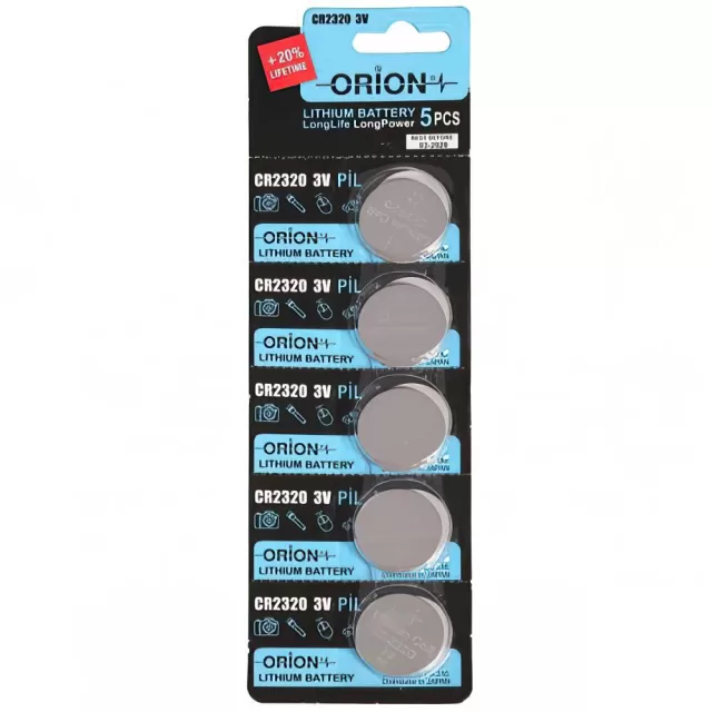 Orion Lityum CR2320 150mAh Düğme Pil