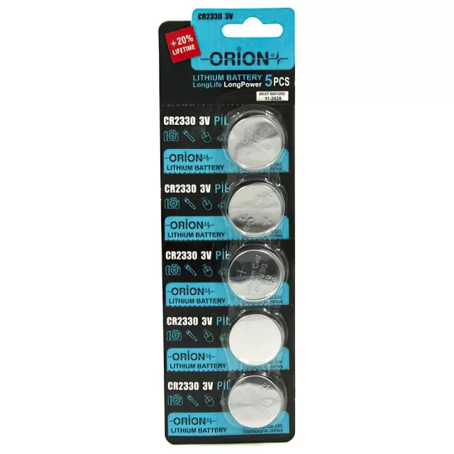 Orion Lityum CR2330 250mAh Düğme Pil