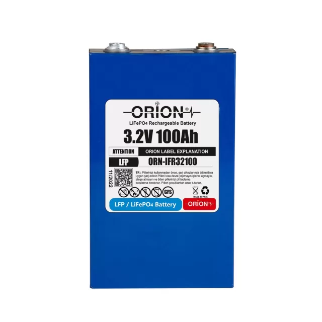 Orion LiFePO4 Prizmatik 100Ah Pil