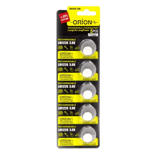 Orion Li-ion LIR1220 Düğme Pil