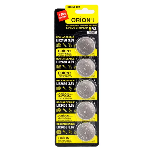 Orion Li-ion LIR2450 Düğme Pil