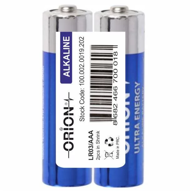 Orion Alkalin AAA 900mAh Pil