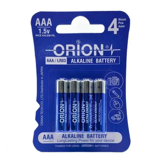 Orion Alkalin AAA 900mAh Pil