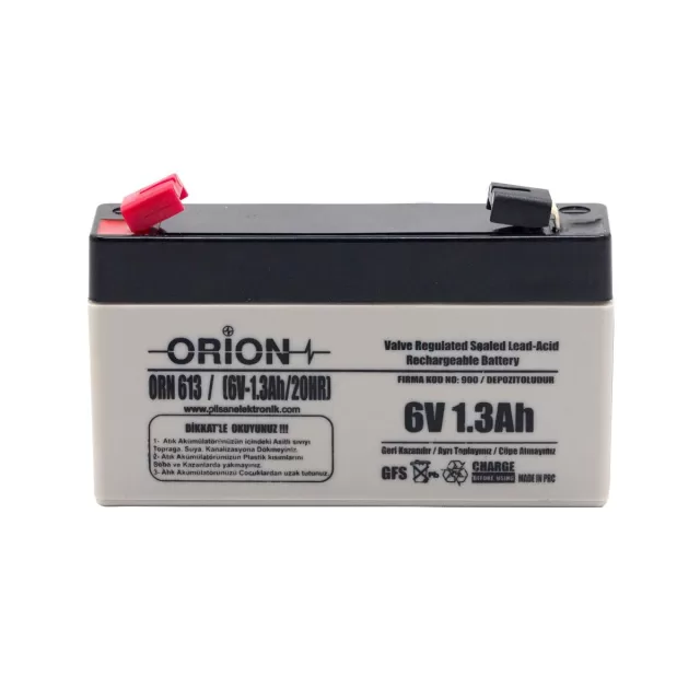 Orion 6V 1.3Ah AGM Akü