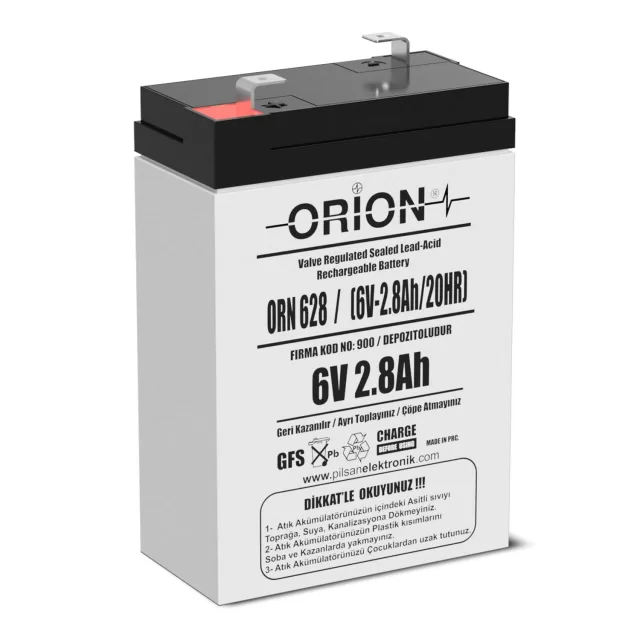 Orion 6V 2.8Ah AGM Akü