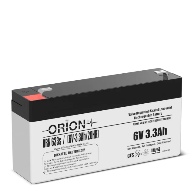 Orion 6V 3.3Ah AGM Akü